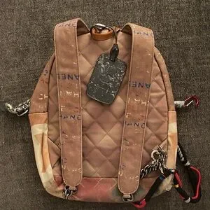 Designer CHANEL rare Beige and Multicolor Backpack CHANEL | Bags | Designer Chanel Rare Beige And Multicolor  main image 3